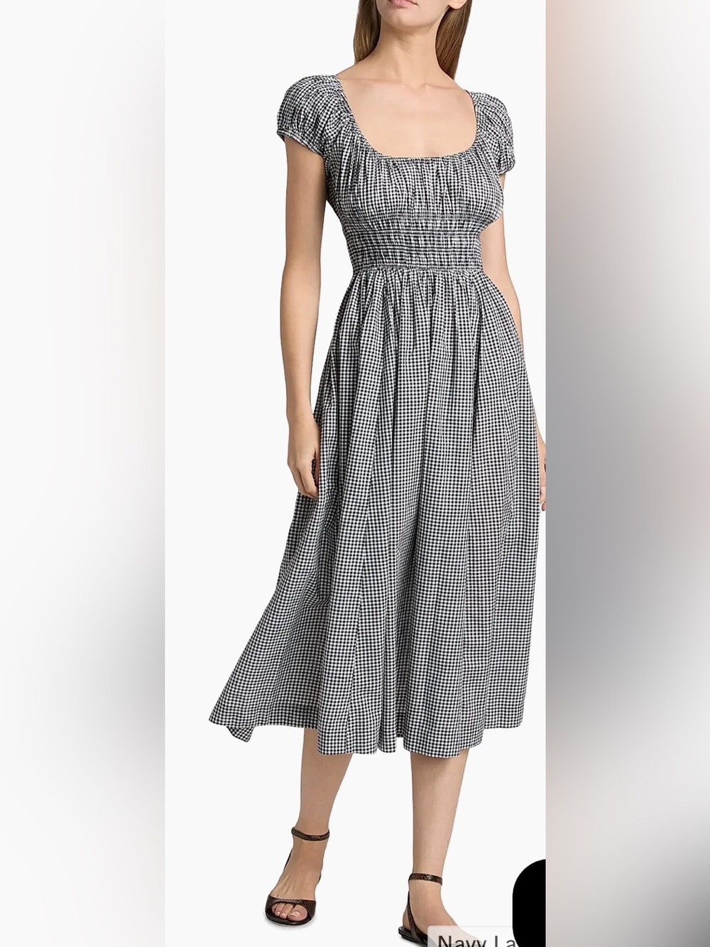 NWT Doen Quinley Dress in Navy La Maddalena Gingham!